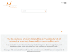 Tablet Screenshot of iwforumuk.org